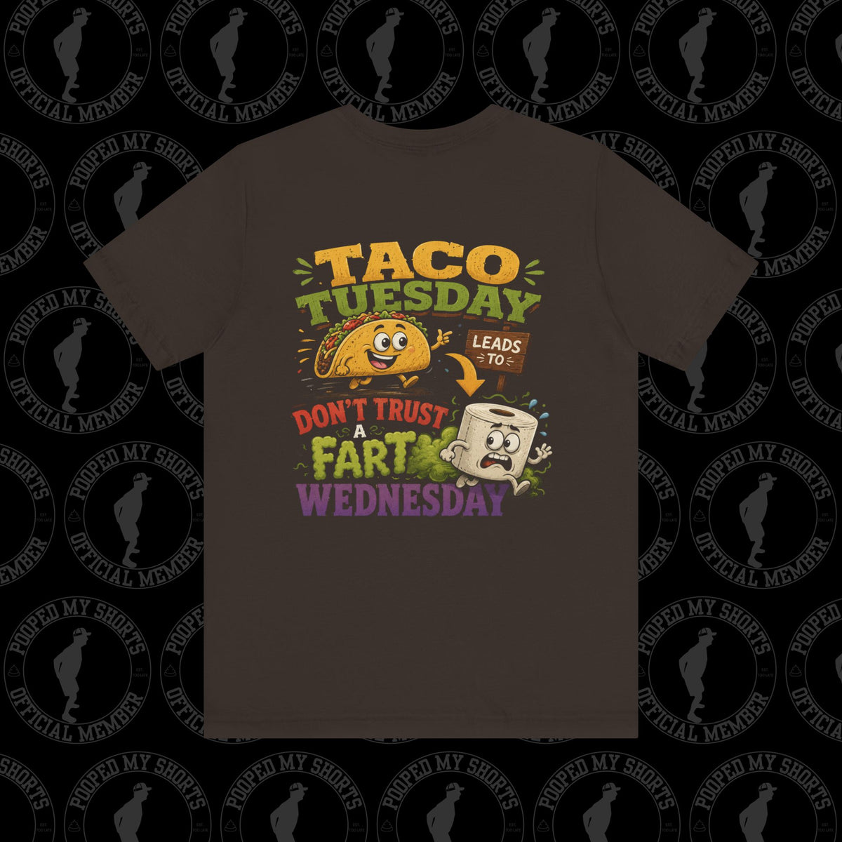 Brown graphic T-shirt