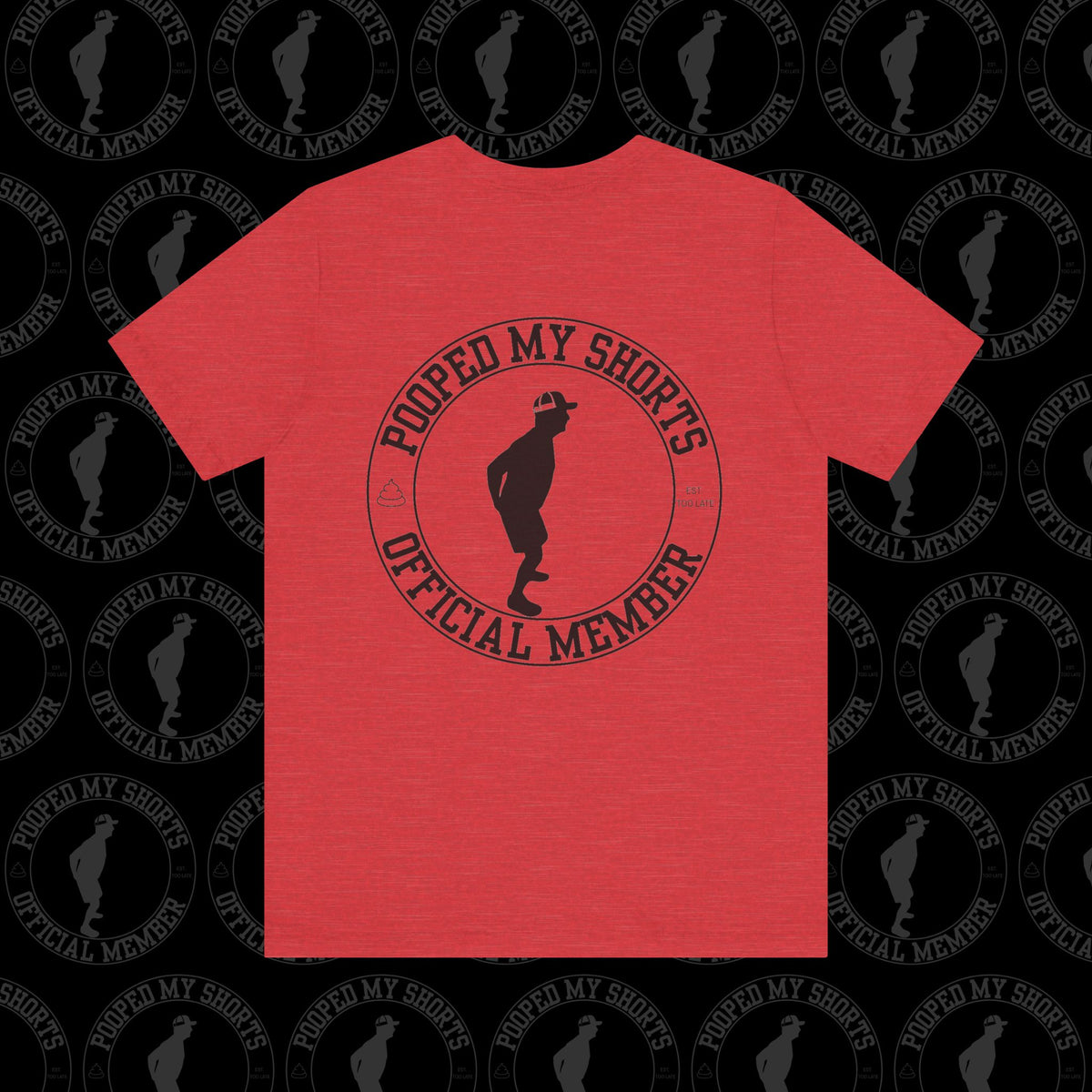 Heather Red  graphic T-shirt