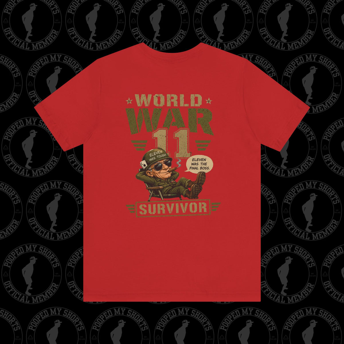 Red graphic T-shirt