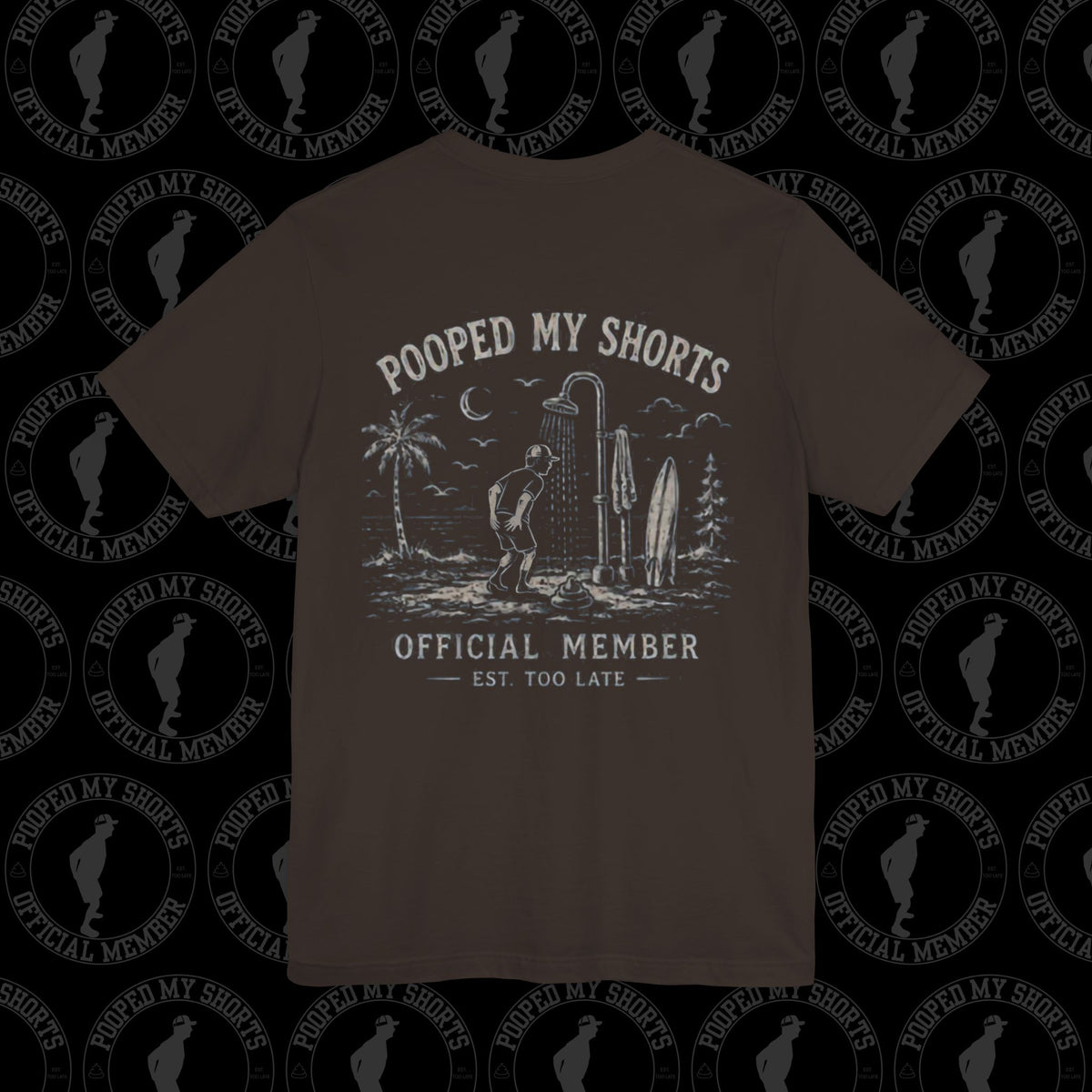 Brown graphic T-shirt