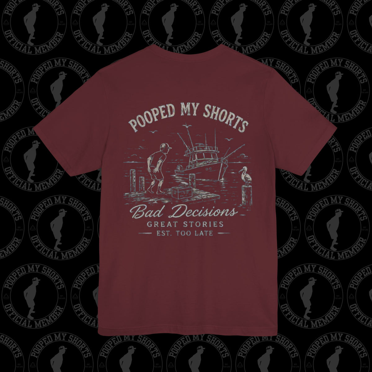 Maroon graphic T-shirt