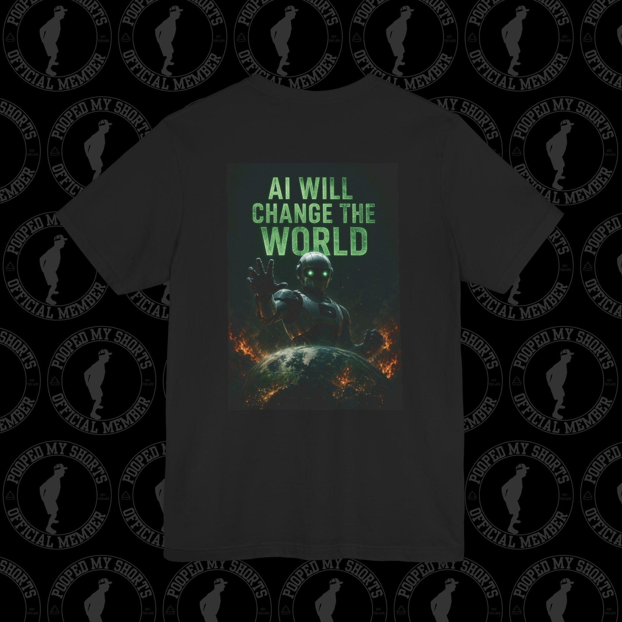 Black graphic T-shirt