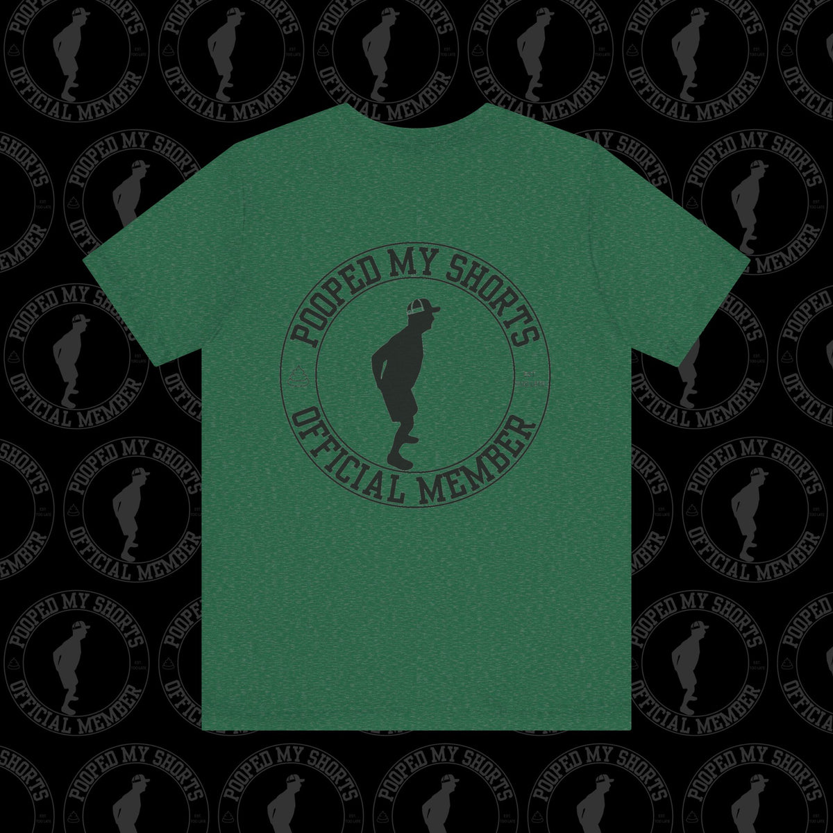 Heather Grass Green graphic T-shirt
