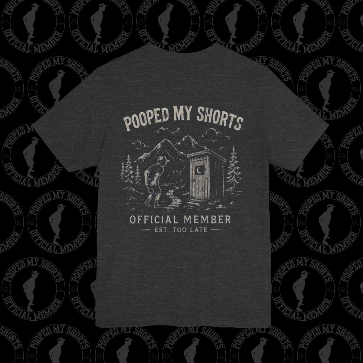 Dark Grey Heather graphic T-shirt