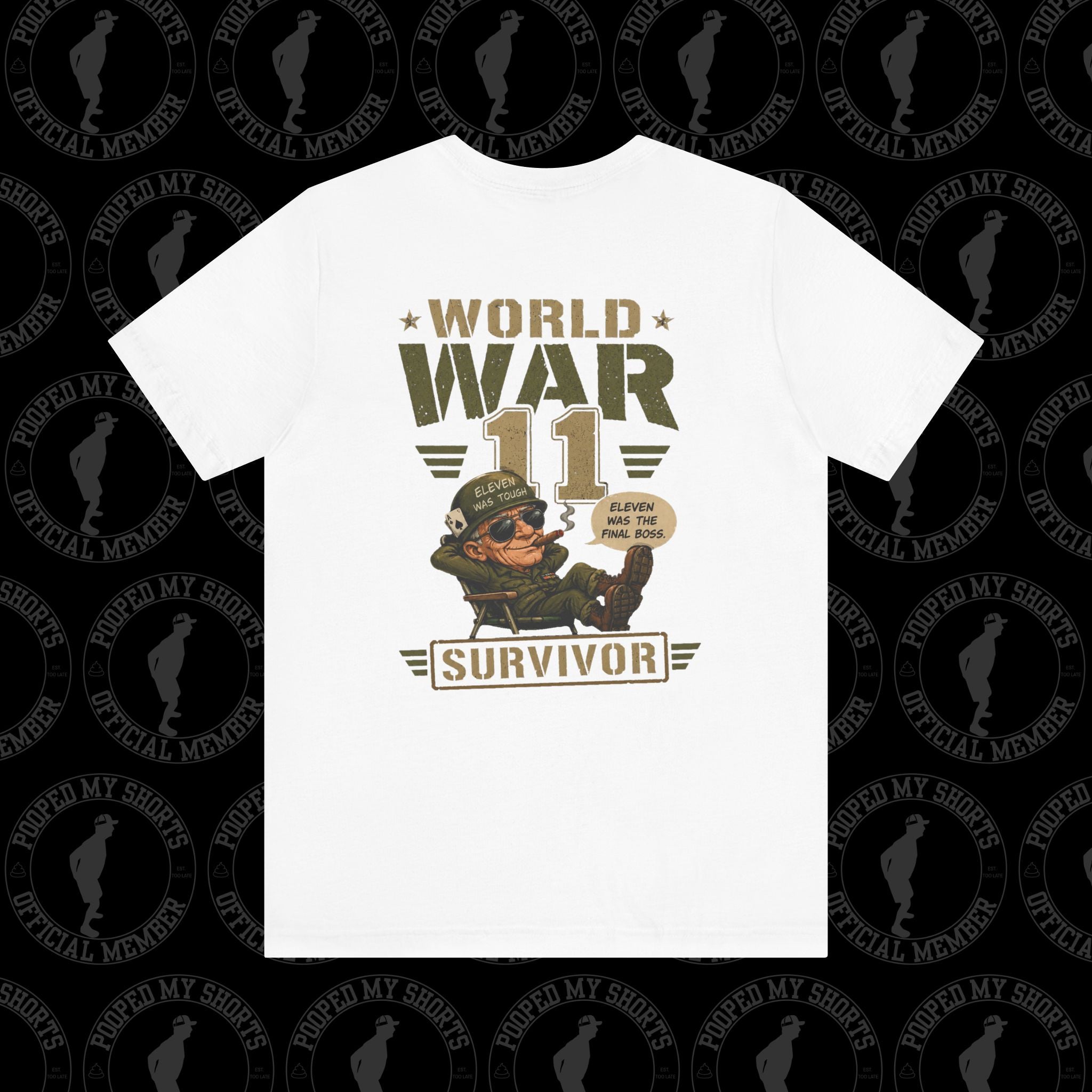 White graphic T-shirt
