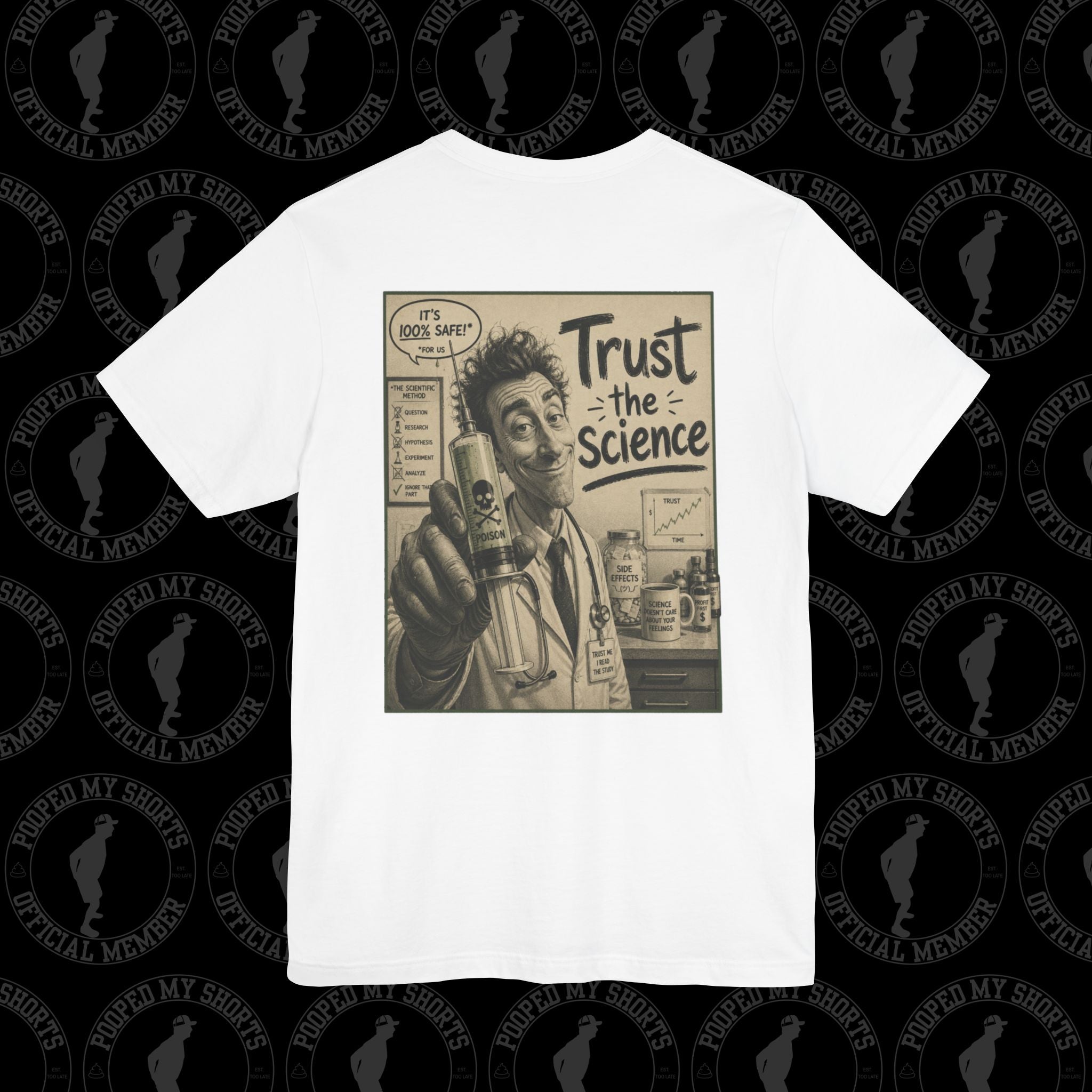 White graphic T-shirt
