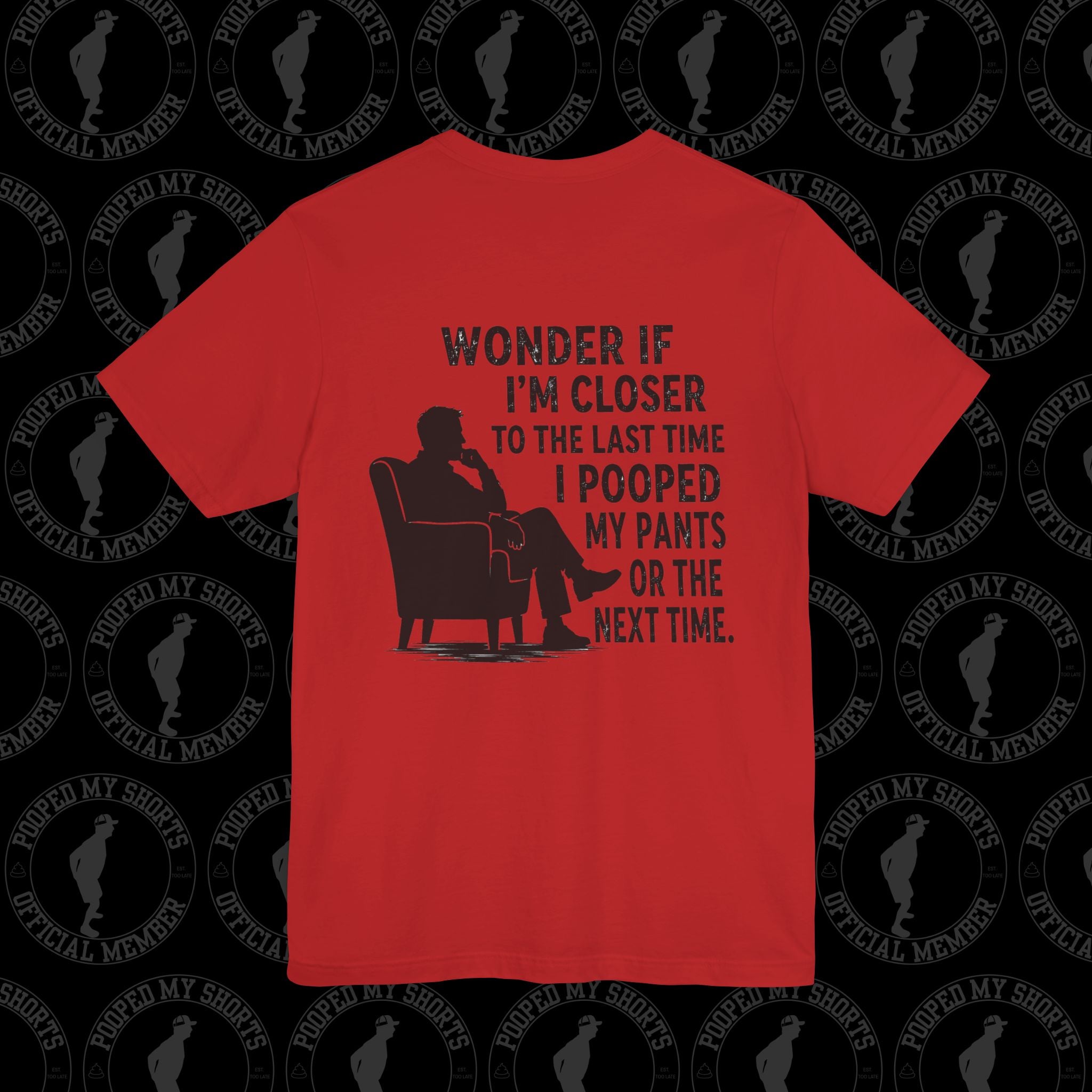 Red graphic T-shirt