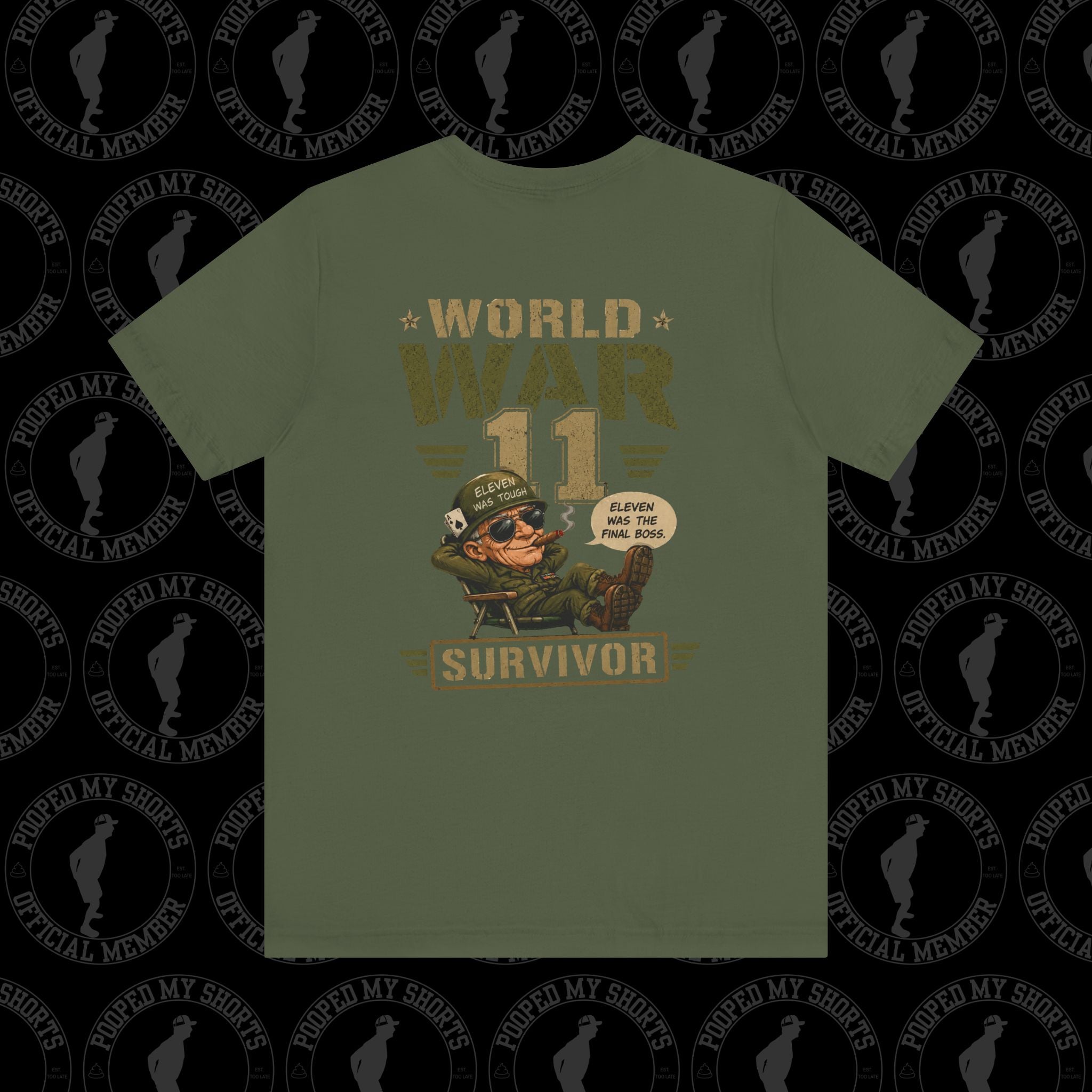 Military Green graphic T-shirt