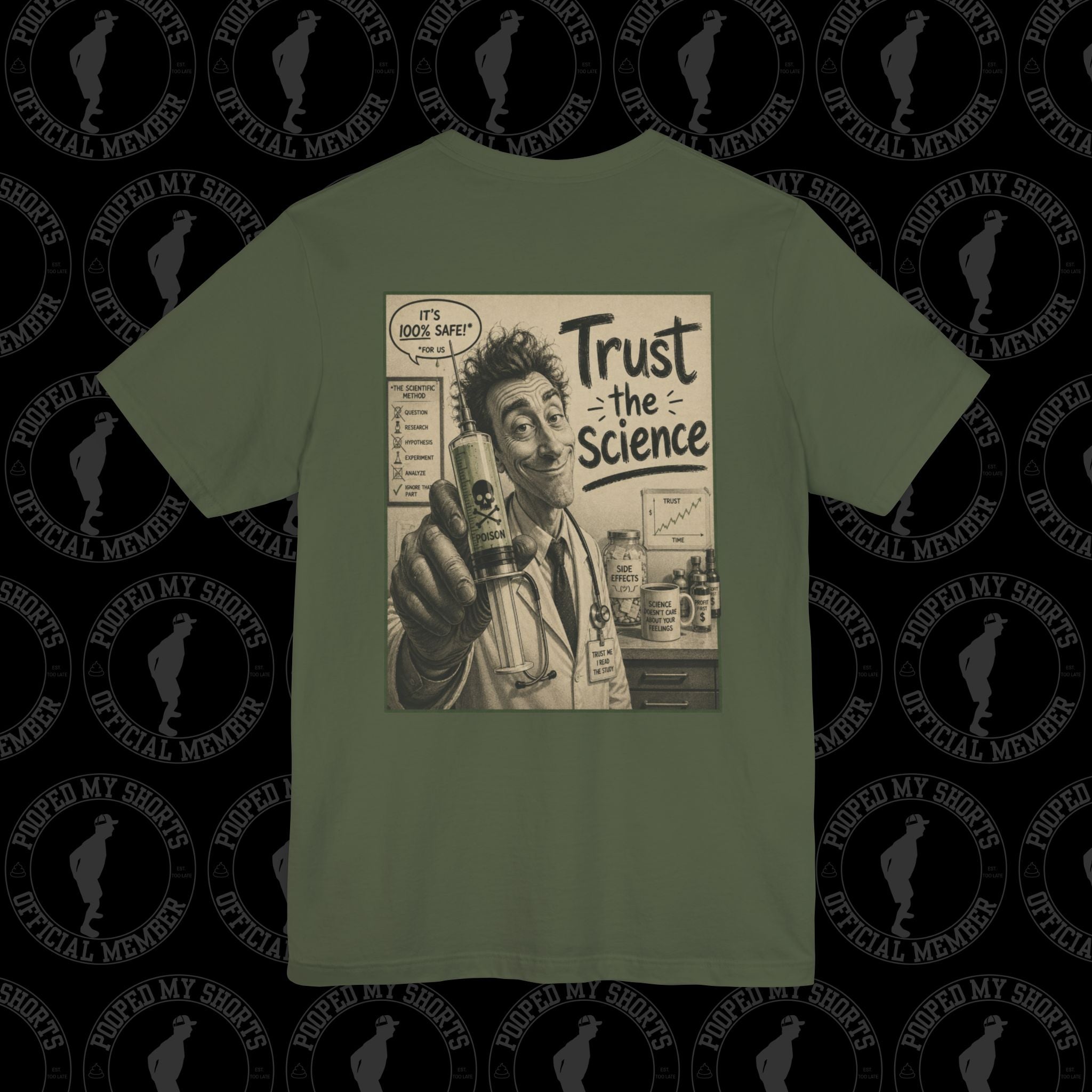 Military Green graphic T-shirt
