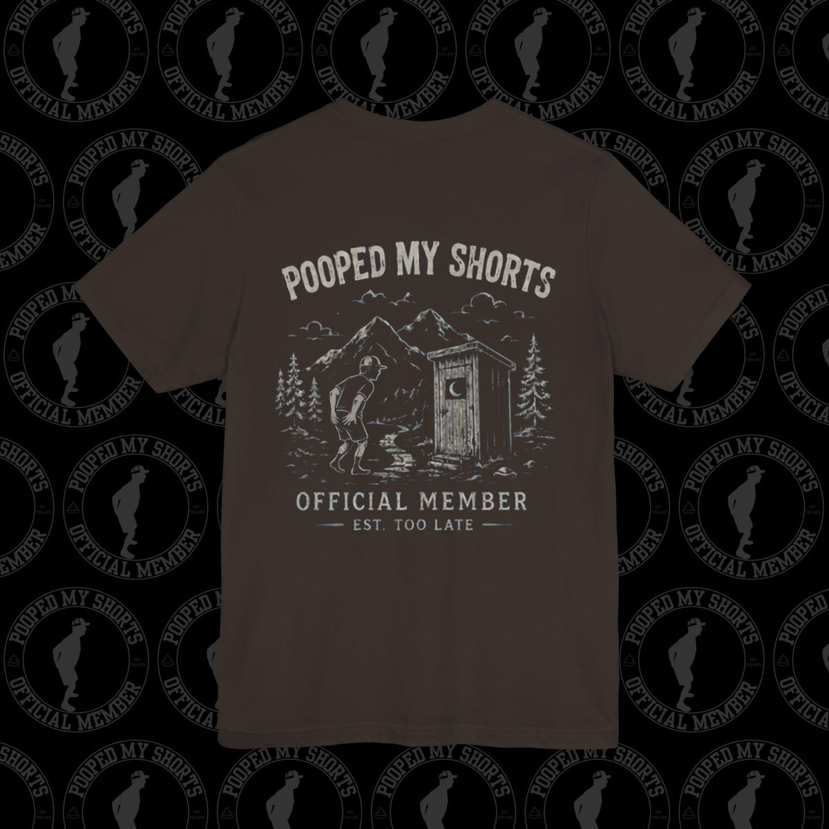 Brown graphic T-shirt