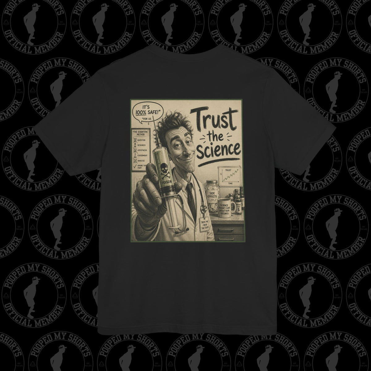 Black graphic T-shirt