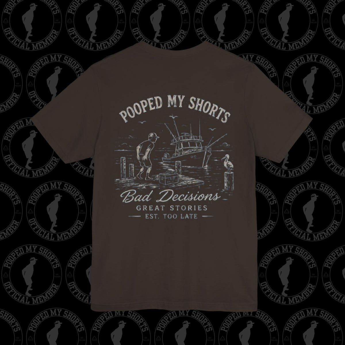 Brown graphic T-shirt