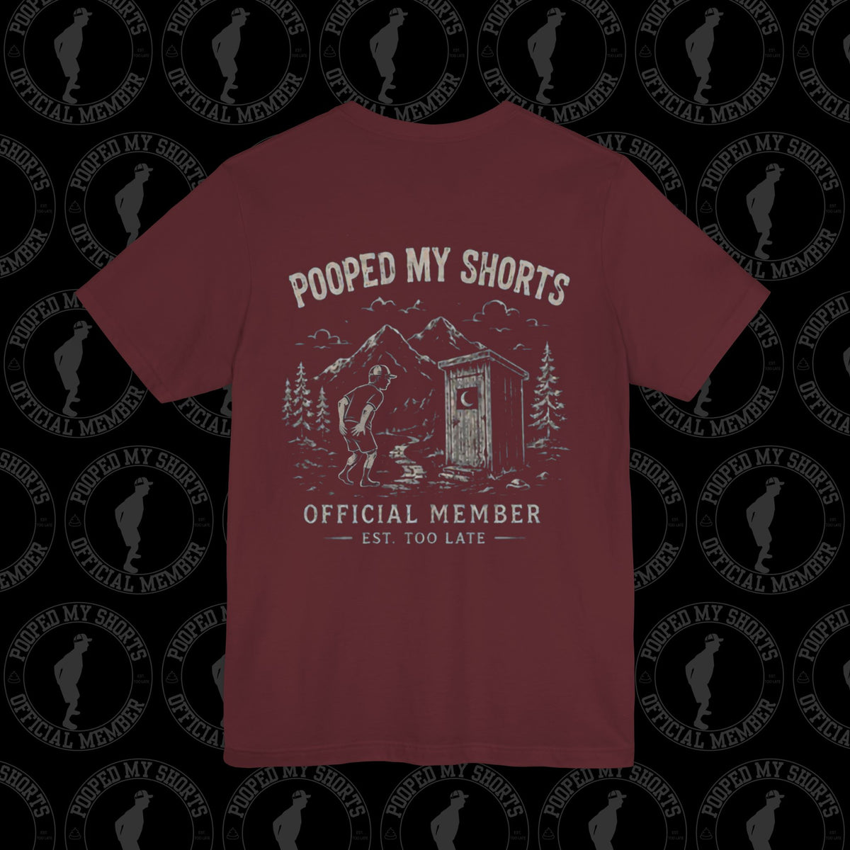 Maroon graphic T-shirt