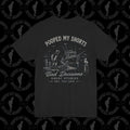 Black graphic T-shirt