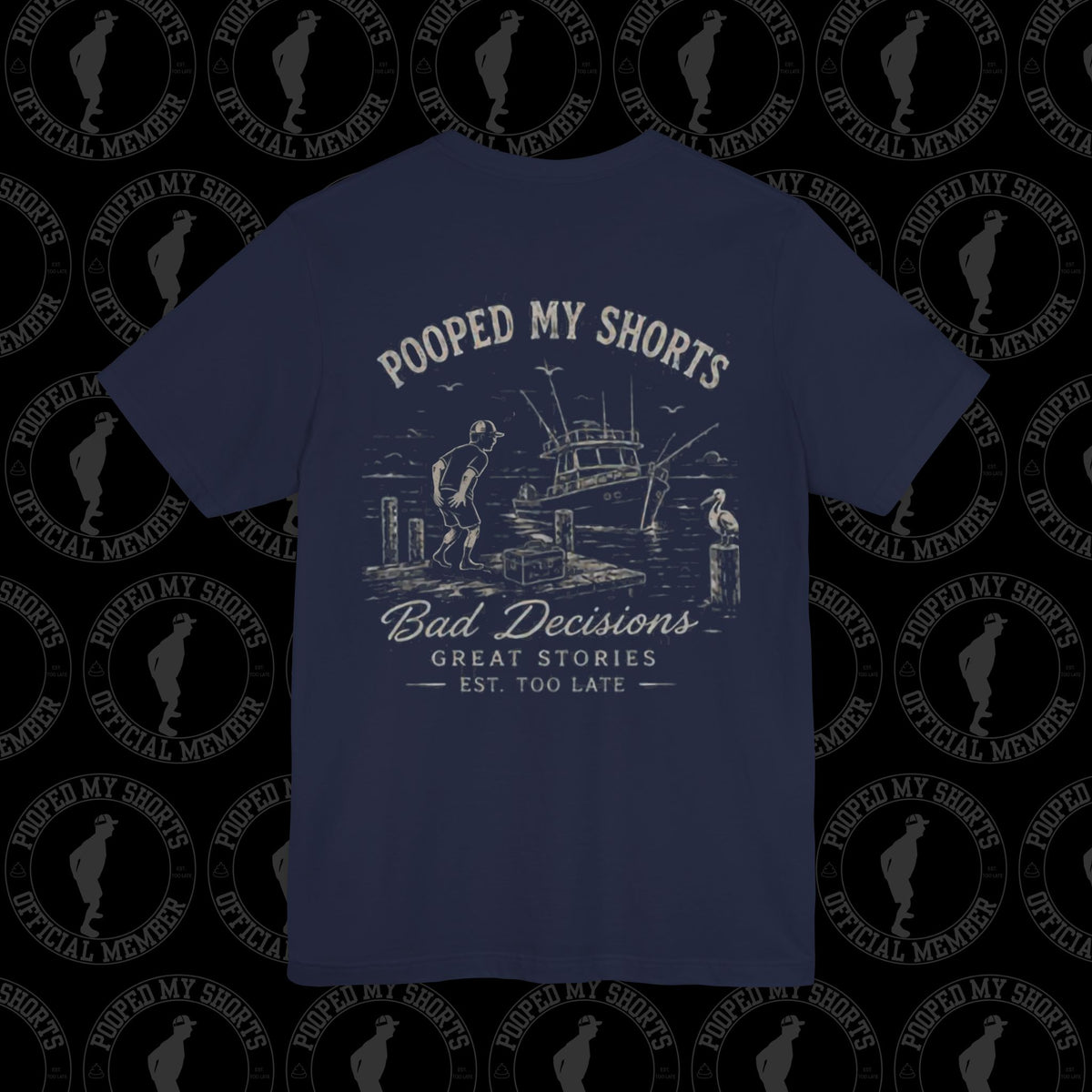 Navy graphic T-shirt