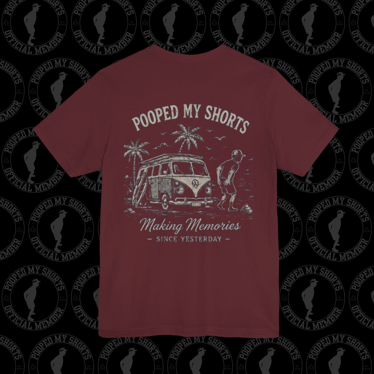 Maroon graphic T-shirt